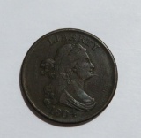 1804 Half Cent, spiked chin