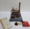 German Model Steam Engine, with accessories, 8