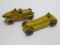 Two Cast iron race cars, 3 1/2