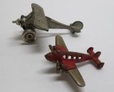 Two Cast Iron airplanes, Arcade Monocoupe, 3