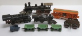 Assorted train lot, cast iron and die cast