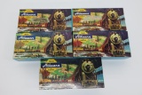 Five Athearn HO Model Train cars with boxes