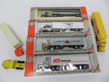 Con Cor HO Semi truck and trailers, Herpa, four in boxes
