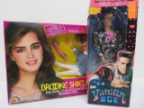 Vanilla Ice and Brooke Shields Fashion Dolls in boxes