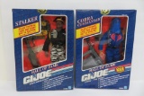 Two Hall of Fame GI Joe Action figures in box, Cobra Commander and Stalker new in box