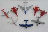 Eight die cast airplanes, 4