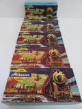 Six Athearn HO Train car models with boxes