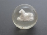 Handmade marble, Lion sulfide, 2
