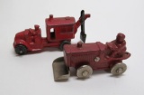 Cast iron construction toys, 3