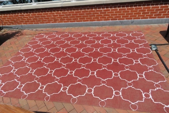 Outdoor Patio rug, 9 1/2' x 7 1/2"