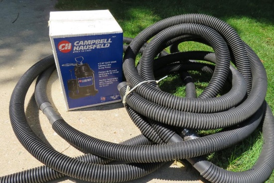 Campbell Hausfeld 1/2 hp cast iron submersible sump pump, NIB with 42