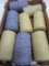 Eight spools, purple and yellow variegated, 6