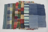 Nine Woven mats, about 19