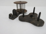 What's It, winder and spool holder, cast iron and wood
