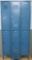 Penco Vintage Metal lockers, blue, six locker doors