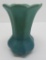 Van Briggle vase, blue green, 5 1/2