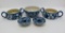 Herman Nils Kahler Danish Modern Pottery 5 accessory pieces , Marguerit daisy