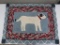 Dog hook rug, 38