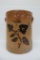 4 gallon Crock, floral decorated, attributed to Whitewater pottery