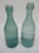 Two St Louis blob top bottles, CW Schlieper and H Grone & Co