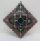 Lovely leaded and stain glass panel, 12