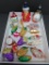 19 figural glass Christmas ornaments, vintage and collectible