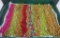 Vintage glass beaded garland, colored, 8' to 16'