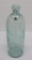 Large Fred Niebuhr Hutchinson bottle, Hurley Wis, aqua, 9 1/2