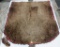 Vintage 5' buffalo hide blanket, and small pelt