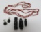 Mexican jewelry, sterling earrings, obsidian type pendants, and beads