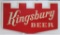 Large wooden Kingsbury beer sign, 5' x 34