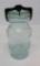 Sun aqua Canning Jar with metal closure, quart