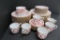 Spode red Colonel China, 395839, dinnerware set service for six with extras