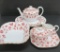 Spode red Colonel China, 395839, 7 accessory pieces