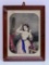 Early colored lithograph, Little Coquet, period framed, 12
