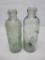Two Pennsylvania Hutchinson bottles, aqua, 6 1/2