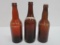 Beaver Dam, Milwaukee and Mayville amber brewery bottles