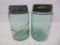 Ball Mason and Mason's Nov 30th 1858 pint jars