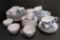 Meissen Blue Onion dinnerware, cross swords, service for 8