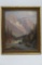 Franz Biberstein Landscape painting, oil on board, 9 1/2