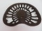 Milwaukee Cast Iron Tractor Seat, 17 1/2