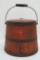 Nice Wood Firkin, reddish finish, 10 1/2