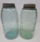 Whittled Mason jar Nov 30th 1858 and non whittled 1858 jar, 9
