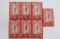 Seven c 1950's Hulu girl motion cards in packages