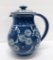 Herman Nils Kahler Danish Modern Pottery pitcher, Marguerit daisy, 7 1/2