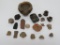 South American stone artifacts, figural, pestle and grinding stone