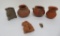South American artifacts, pottery, figural and small paint pots