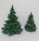 Two MCM Ceramic Christmas Trees, 10