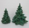 Two MCM Ceramic Christmas Trees, 10