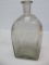 Open pontil etched bottle, rolled rim, 10